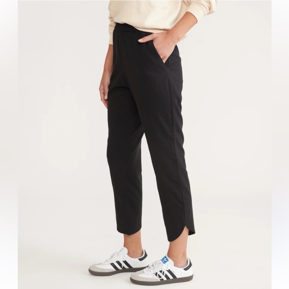 Marine Layer women’s Allison black athleisure casual lightweight pants XL